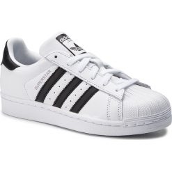 Buty adidas - Superstar W CM8414 Ftwwht/Cblack/Sofvis. Białe buty sportowe damskie Adidas, na co dzień, bez wzorów, ze skóry ekologicznej, bez obcasa, na płaskiej podeszwie, bez zapięcia. Za 499,00 zł.