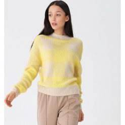 Sweter w kratę - Wielobarwny. Swetry damskie House, s, bez wzorów, bez rękawów, bez kaptura. Za 89,99 zł.