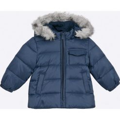 Blukids - Kurtka dziecięca 68-98 cm. Niebieskie kurtki męskie Blukids, bez wzorów, z poliesteru, krótkie, z kapturem. W wyprzedaży za 89,90 zł.