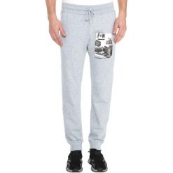 Franklin & Marshall Spodnie dresowe Szary. Szare spodnie męskie Franklin Marshall, l, bez wzorów, z bawełny. Za 369,95 zł.