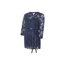 Mama licious Koszulka dla kobiet w ciąży MLMIVANA navy blazer - niebieski - Gr.Odzież ciążowa. Niebieskia bluzki damskie marki Mama Licious, w koronkowe wzory, z elastanu, z krótkim rękawem. Za 165,00 zł.