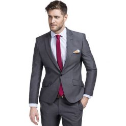 Marynarka LUCIANO GGPS900162. Szare marynarki męskie Giacomo Conti, m, bez wzorów, z jedwabiu, eleganckie. Za 799,00 zł.