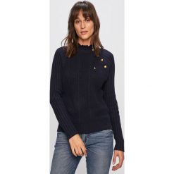 Scotch & Soda - Sweter. Niebieskie swetry damskie Scotch & Soda, s, bez wzorów, z bawełny, bez rękawów, bez kaptura. W wyprzedaży za 299,90 zł.