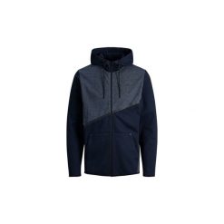 Bluzy Jack Jones 12140133 CARLO. Niebieskie bluzy męskie Jack & Jones, m, bez wzorów, bez kołnierzyka, bez rękawów, bez kaptura. Za 153,48 zł.