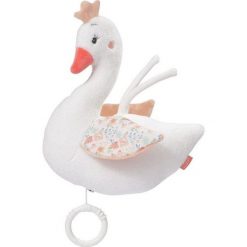 Maskotka z pozytywką Łabędź 22 cm. Szare przytulanki i maskotki FEHN. Za 69,42 zł.