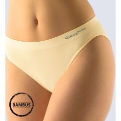 Figi Bamboo klasyczne. Brązowe figi Astratex, z materiału. Za 33,99 zł.