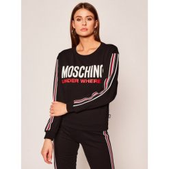 Bluza Moschino Underwear & Swim 17179012. Czarne bluzy damskie Moschino Underwear & Swim, l, bez wzorów, z elastanu, bez rękawów, bez kaptura. Za 899,00 zł.