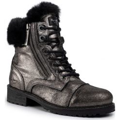 Trapery PEPE JEANS - Melting Bling PLS50375 Chrome 952. Szare trapery damskie Pepe Jeans, z jeansu, bez obcasa, bez zapięcia. W wyprzedaży za 419,00 zł.