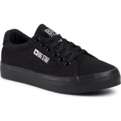 Tenisówki BIG STAR - FF274A175 Black. Czarne półbuty damskie BIG STAR, bez wzorów, z gumy, bez zapięcia. Za 129,00 zł.