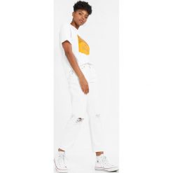 T-shirty damskie: NORR CONCRETE TEE Tshirt z nadrukiem white/orange