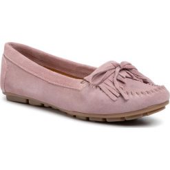 Mokasyny LASOCKI - OCE-NAVONA-05 Pink. Różowe mokasyny damskie Lasocki, na co dzień, z aplikacjami, ze skóry, bez obcasa, na płaskiej podeszwie, bez zapięcia. Za 139,99 zł.