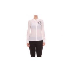 Koszule Moschino A02196137. Białe koszule damskie MOSCHINO, bez wzorów, bez kołnierzyka, bez rękawów. Za 1098,50 zł.