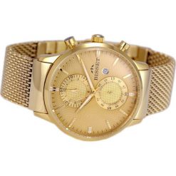 Zegarek Bisset Męski BSDD88 GIGX 05AX Chronograf złoty. Żółte zegarki męskie Bisset, złote. Za 699,00 zł.