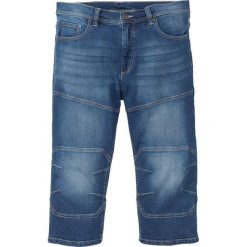 Dżinsy 3/4 ze stretchem Regular Fit bonprix niebieski "stone”. Niebieskie jeansy męskie bonprix, m, bez wzorów. Za 99,99 zł.