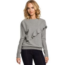 EMELY Bluza z falbanką - szara. Czarne bluzy sportowe damskie marki Moe, s. Za 139,00 zł.