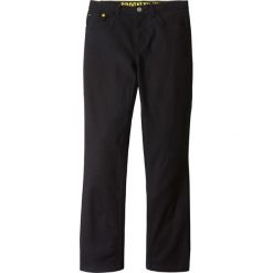 Spodnie twillowe Slim Fit bonprix czarny. Czarne spodnie chłopięce marki bonprix, z materiału. Za 49,99 zł.