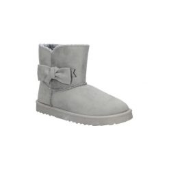 Buty zimowe damskie: Śniegowce Jezzi Botki emu z kokardą 7BT26-0089
