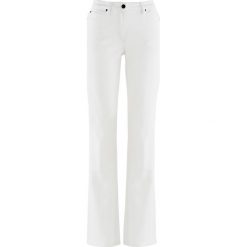 Jeansy damskie: Dżinsy ze stretchem STRAIGHT bonprix biały twill