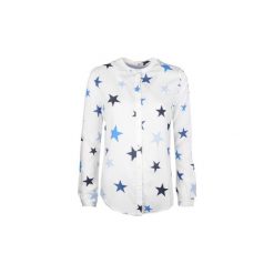 Koszule Tommy Hilfiger DW0DW12969 / Thdw Blouse. Białe koszule damskie TOMMY HILFIGER, bez wzorów, bez kołnierzyka, bez rękawów. Za 219,00 zł.