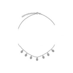 Srebrny naszyjnik choker z medalikami. Szare naszyjniki damskie marki Atdiament, srebrne. Za 119,00 zł.