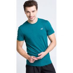 Koszulka treningowa męska TSMF301 - morska zieleń melanż. Żółte t-shirty męskie marki 4f, m, melanż, z poliesteru. W wyprzedaży za 59,99 zł.