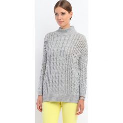 SWETER DŁUGI RĘKAW DAMSKI OBCISŁY. Szare swetry damskie DRYWASH, xl, bez wzorów, z długim rękawem. W wyprzedaży za 44,99 zł.