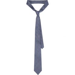 Krawat Granatowo-Srebrny w Paski. Szare krawaty męskie LANCERTO, w paski, eleganckie. Za 139,90 zł.