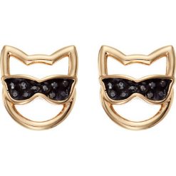Karl Lagerfeld - Kolczyki. Żółte kolczyki damskie KARL LAGERFELD, z kryształem, metalowe. Za 249,90 zł.