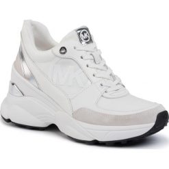 Sneakersy MICHAEL MICHAEL KORS - Mickey Trainer 43F9MKFS9D Optic White. Białe półbuty damskie MICHAEL Michael Kors, z zamszu. Za 839,00 zł.