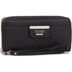 Duży Portfel Damski GUESS - Bobbi (An) Slg SWAN64 22460 BLA. Czarne portfele damskie Guess, z aplikacjami, ze skóry ekologicznej. Za 279,00 zł.