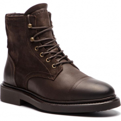 Kozaki MARC O'POLO - 808 25026101 100 Dark Brown 790. Brązowe buty zimowe męskie marki Marc O'Polo, z materiału. W wyprzedaży za 509,00 zł.
