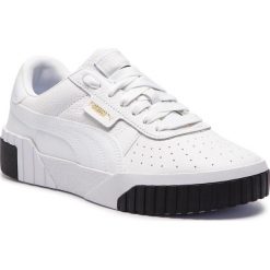 Sneakersy PUMA - Cali Wn's 369155 04 Puma White/Puma Black. Białe półbuty damskie Puma, na co dzień, bez wzorów, ze skóry ekologicznej, bez obcasa, bez zapięcia. Za 399,00 zł.