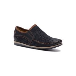 LASOCKI FOR MEN MI07A271-A120-06. Niebieskie półbuty męskie ze skóry. Za 189,99 zł.
