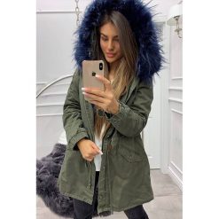 Kurtka damska EIRINA NAVY. Brązowe kurtki damskie IVET, na zimę, bez wzorów, z puchu. W wyprzedaży za 39,00 zł.