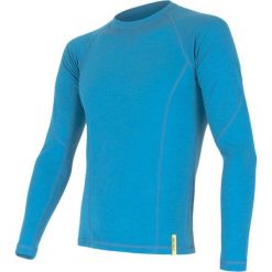 Sensor koszulka termoatywna z długim rękawem Merino DF M blue XXL. Niebieskie koszulki męskie termoaktywne Sensor, xxl, bez wzorów, z wełny, bez kołnierzyka, z długim rękawem, długie, outdoorowe. Za 215,00 zł.