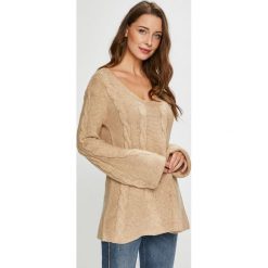Silvian Heach - Sweter. Szare swetry klasyczne damskie marki Silvian Heach, l, z dzianiny, z włoskim kołnierzykiem. Za 399,90 zł.