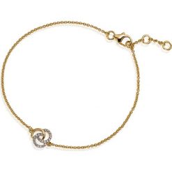 Bransoletki męskie: PROMOCJA Bransoletka Złota – złoto żółte 585, Diament 0,09ct