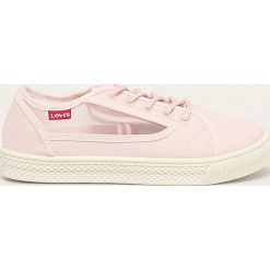 Levi's - Tenisówki. Różowe trampki i tenisówki damskie Levi's®, bez wzorów, z gumy, na sznurówki. Za 169,90 zł.
