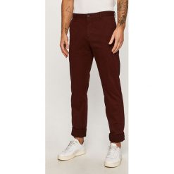 Tommy Hilfiger Tailored - Spodnie. Brązowe spodnie męskie Tommy Hilfiger Tailored, bez wzorów, z elastanu. Za 449,90 zł.