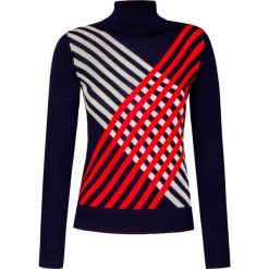 Sweter PERFECT MOMENT. Białe swetry damskie Perfect Moment, z nadrukiem, z wełny, retro, bez rękawów, bez kaptura. W wyprzedaży za 1138,00 zł.