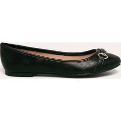 Aldo - Baleriny. Czarne baleriny damskie ALDO, bez wzorów, z gumy, bez obcasa, na obcasie. Za 149,90 zł.