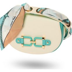 TOREBKA elisabetta franchi. Żółte torebki klasyczne damskie Elisabetta Franchi, w paski, ze skóry ekologicznej, na ramię, z tłoczeniem, z aplikacjami. Za 1309,00 zł.