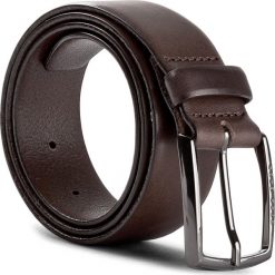 Pasek Męski BOSS - Celie 50379753 Dark Brown 202. Brązowe paski męskie Boss, w paski, ze skóry. W wyprzedaży za 239,00 zł.
