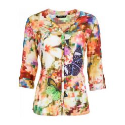 Desigual Bluzka Damska Sol S Wielokolorowy. Różowe bluzki damskie Desigual, s. W wyprzedaży za 203,00 zł.