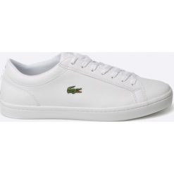 Lacoste - Tenisówki. Białe trampki męskie Lacoste, bez wzorów, ze skóry, bez zapięcia. Za 499,90 zł.