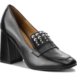 Półbuty SOLO FEMME - 50219-13-A19/E45-04-00 Czarny. Czarne creepersy damskie Solo Femme, ze skóry, na obcasie. Za 359,00 zł.