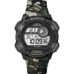 Timex EXPEDITION BASE SHOCK Zegarek cyfrowy schwarz/grün. Zielone zegarki męskie marki Timex. Za 299,00 zł.