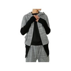 COMFY HOODIE. Szare bluzy damskie Unknown style, bez wzorów, z bawełny, bez rękawów, z kapturem. Za 480,00 zł.