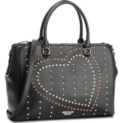 Torebka MY TWIN - Tote RS8TFN Ric Cuor 02395. Czarne torebki klasyczne damskie marki My Twin, bez wzorów, ze skóry ekologicznej, klasyczne, bez dodatków. W wyprzedaży za 499,00 zł.
