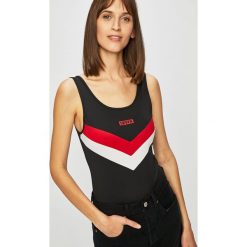 Levi's - Top. Czarne bluzki damskie Levi's®, s, z nadrukiem, z elastanu, z okrągłym kołnierzem, bez rękawów. W wyprzedaży za 139,90 zł.